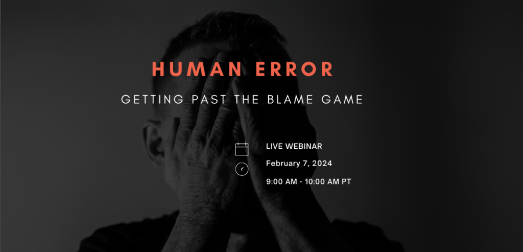 Human Error Webinar